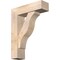 Ekena Millwork Funston Block Smooth Bracket w/ Offset Brace, Douglas Fir, 7 1/2"W x 26"D x 34"H BKT0806X26X34FST05SDF - alternate 1